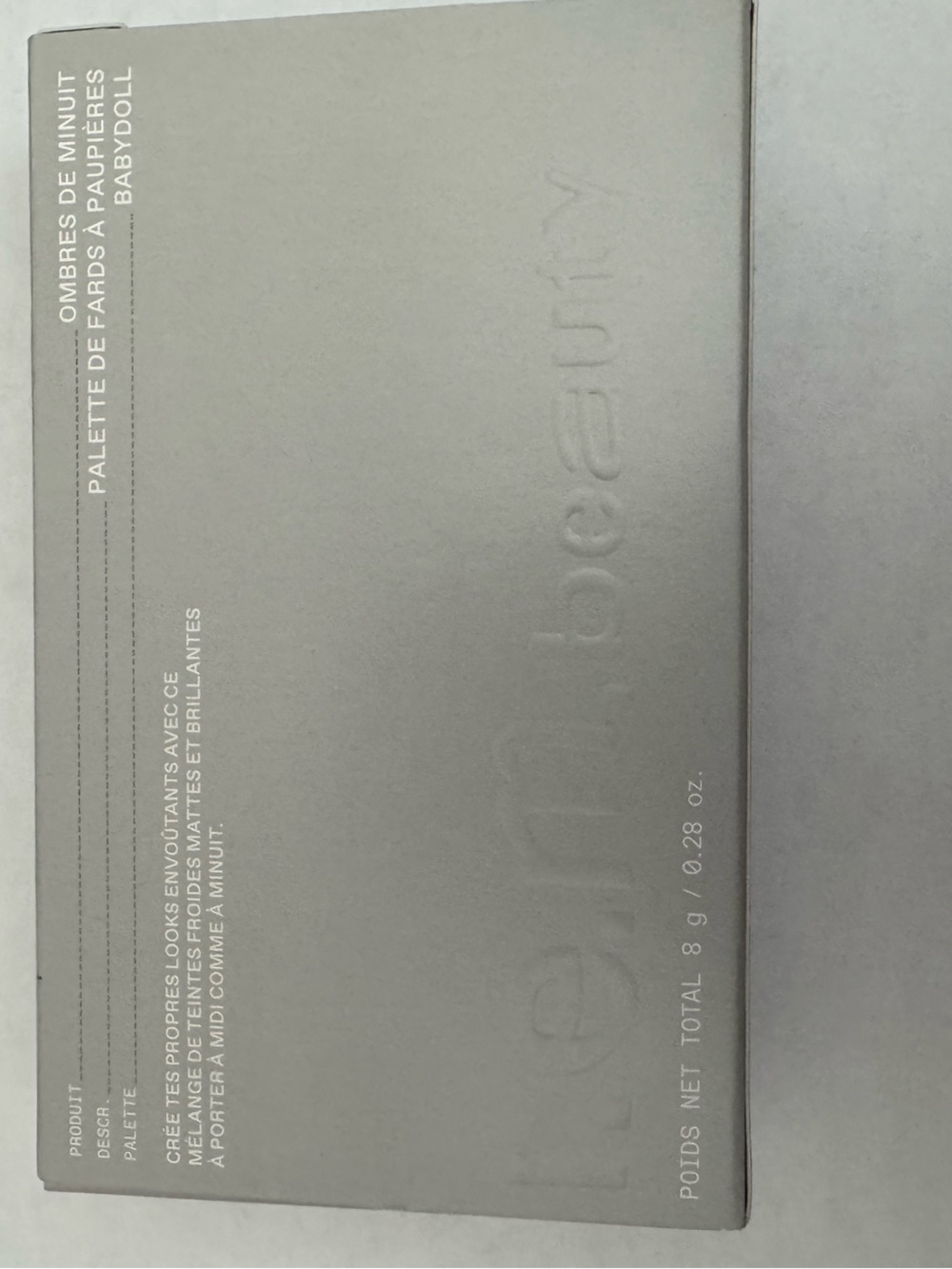 R.e.m beauty Eyeshadow Palette - Babydoll NEW IN BOX.